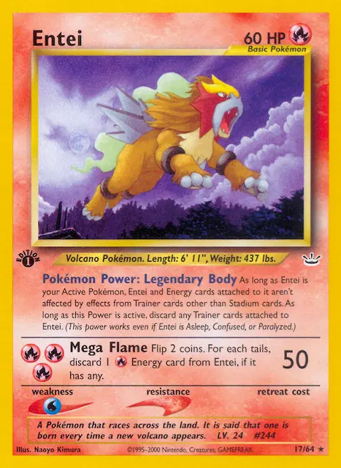 Entei, Neo Revelation 17/64
