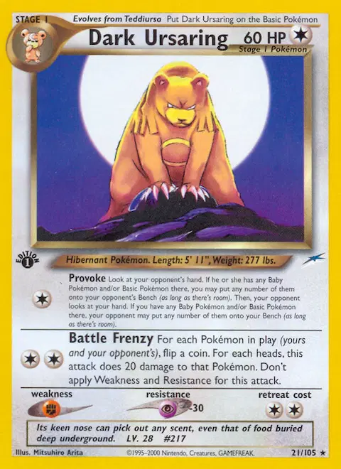 Dark Ursaring, Neo Destiny 21/105