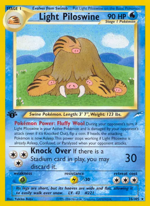 Light Piloswine, Neo Destiny 26/105