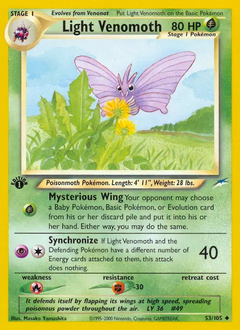 Light Venomoth, Neo Destiny 53/105