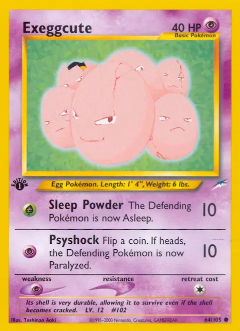 Exeggcute, Neo Destiny 64/105