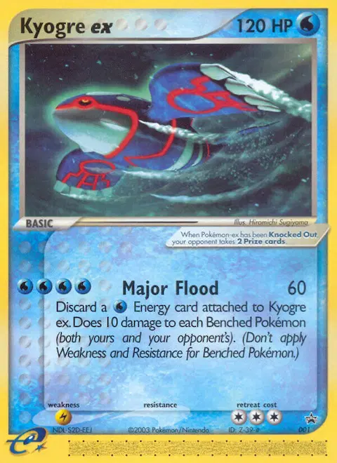 Kyogre ex, Nintendo Black Star Promos 1/40