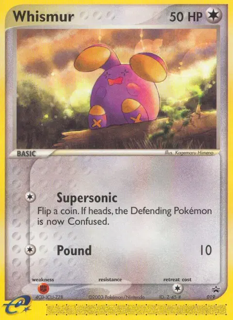Whismur, Nintendo Black Star Promos 19/40