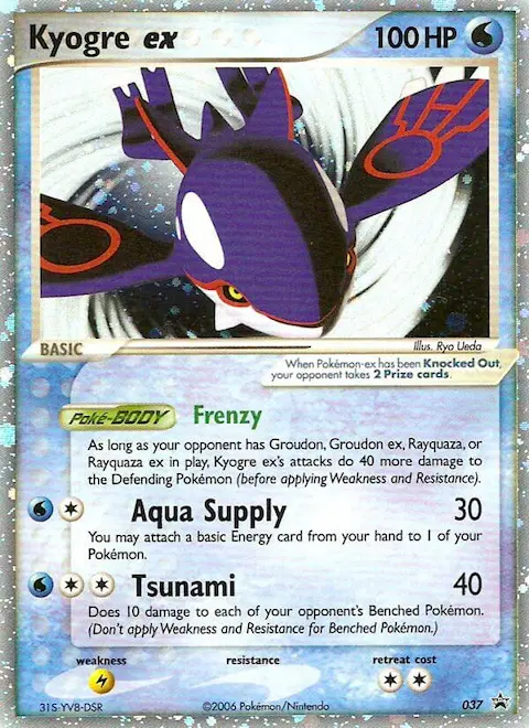 Kyogre ex, Nintendo Black Star Promos 37/40