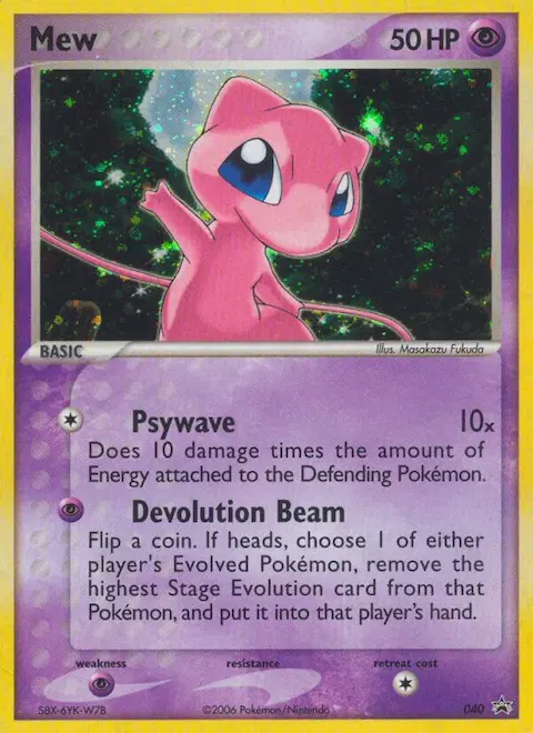 Mew, Nintendo Black Star Promos 40/40