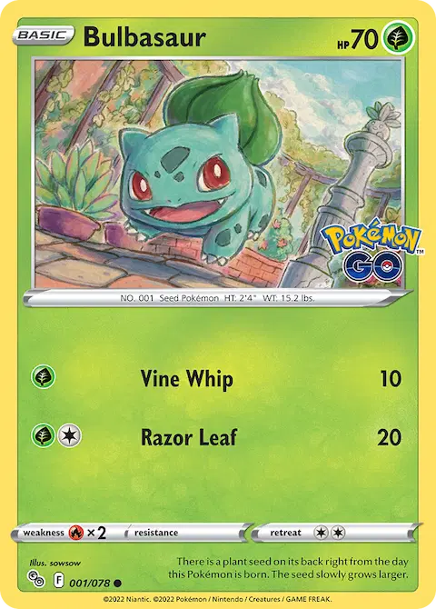 Bulbasaur, Pokémon GO 001/078