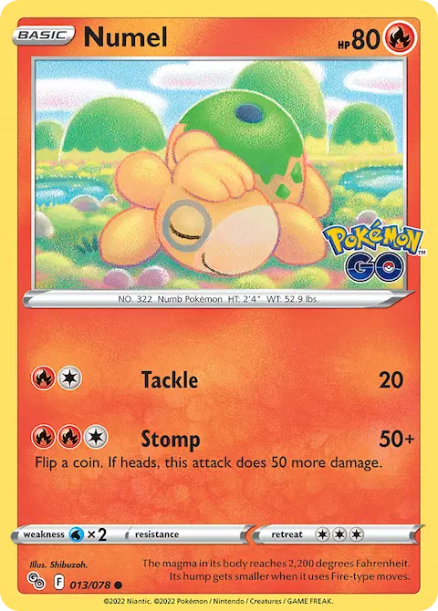 Numel, Pokémon GO 013/078