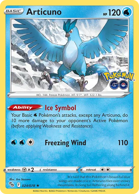 Articuno, Pokémon GO 024/078