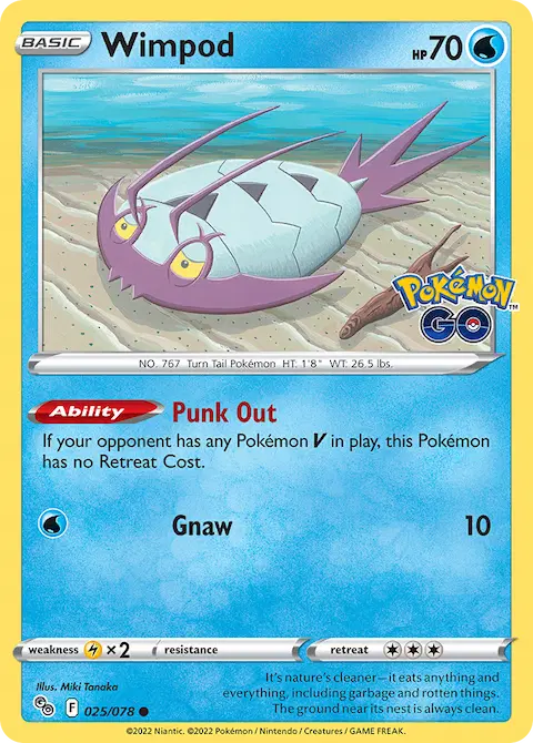 Wimpod, Pokémon GO 025/078