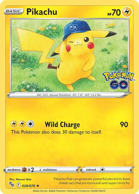 Pikachu, Pokémon GO 028/078