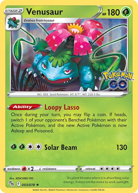 Venusaur, Pokémon GO 003/078