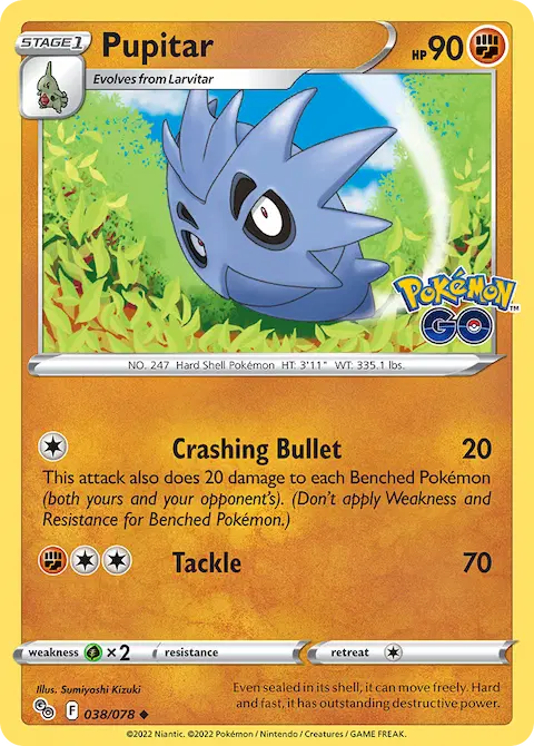 Pupitar, Pokémon GO 038/078