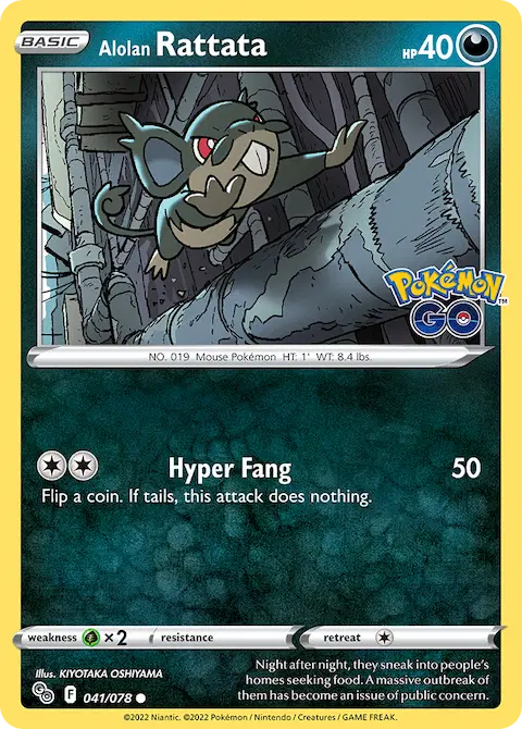Alolan Rattata, Pokémon GO 041/078