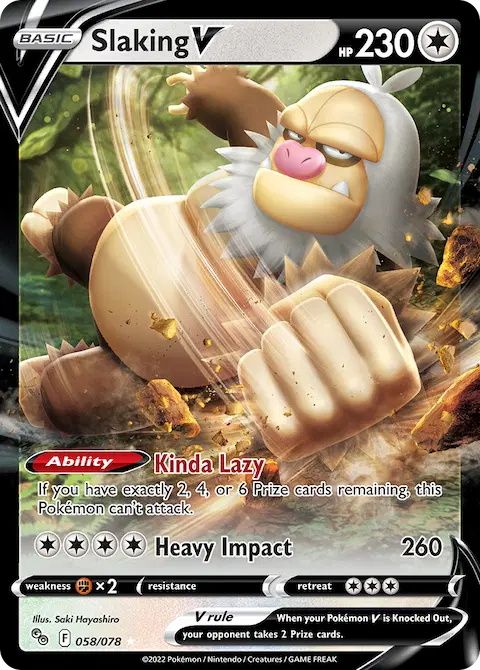 Slaking V, Pokémon GO 058/078