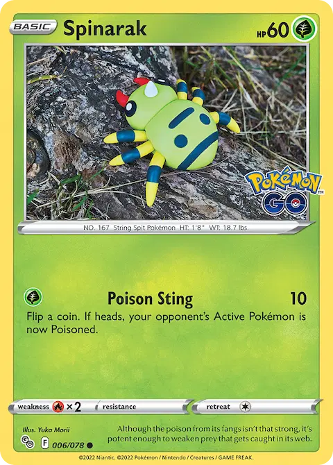 Spinarak, Pokémon GO 006/078