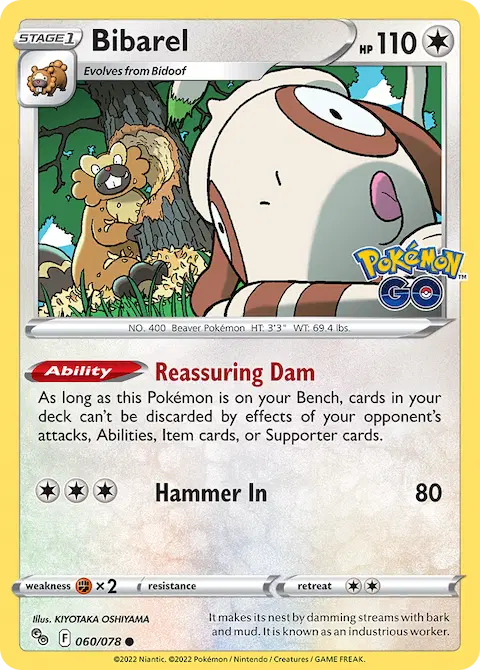 Bibarel, Pokémon GO 060/078