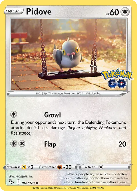 Pidove, Pokémon GO 061/078