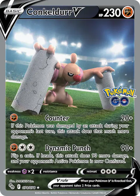 Conkeldurr V, Pokémon GO 074/078