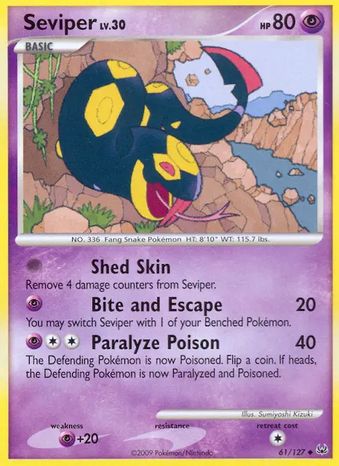 Seviper, Platinum 61/127