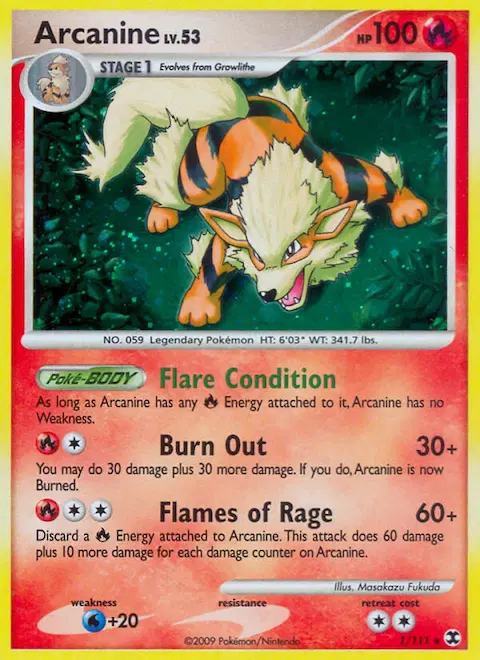 Arcanine, Rising Rivals 1/111