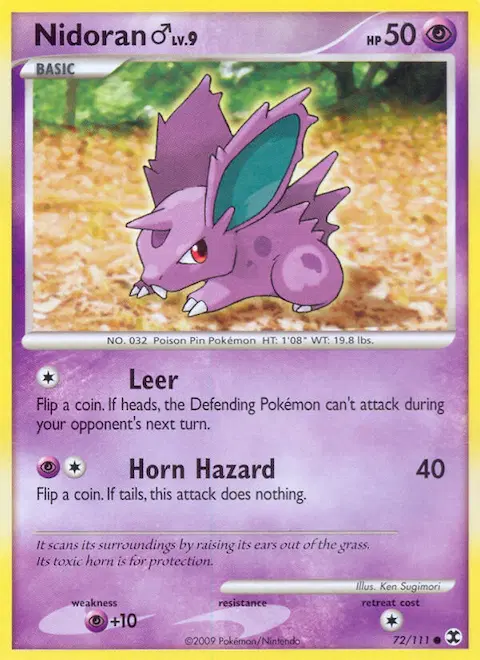 Nidoran ♂, Rising Rivals 72/111