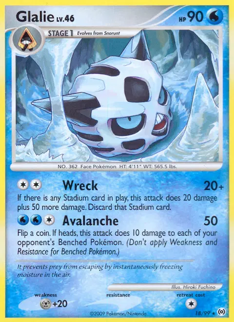 Glalie, Arceus 18/99