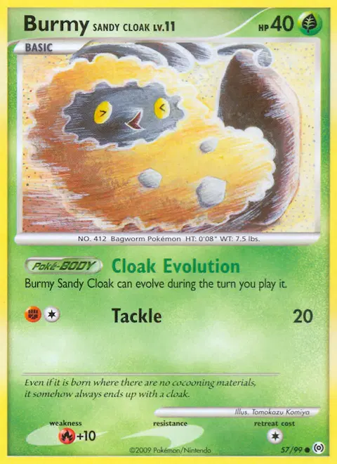 Burmy Sandy Cloak, Arceus 57/99