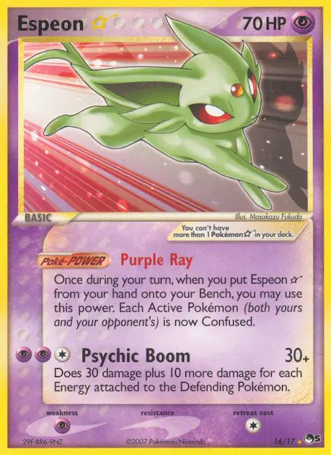 Espeon ★, POP Series 5 16/17