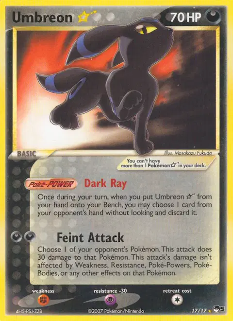 Umbreon ★, POP Series 5 17/17