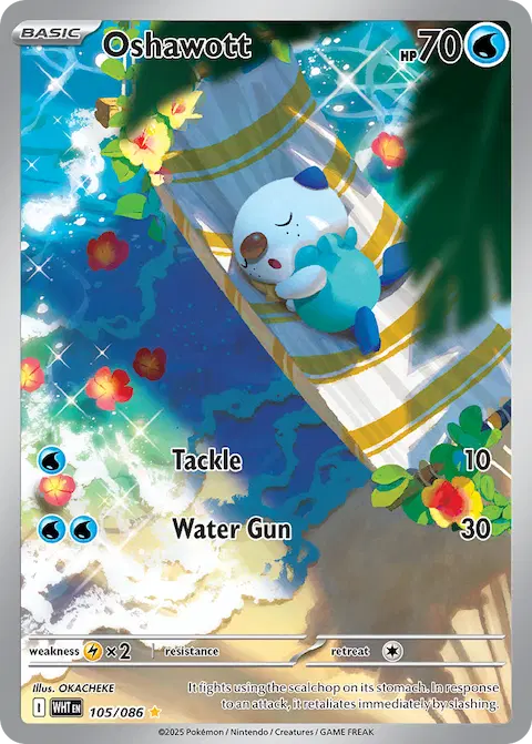 Oshawott, White Flare 105/086