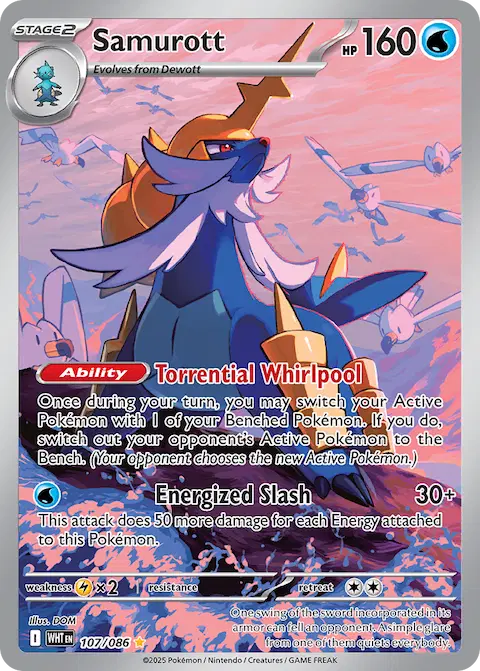 Samurott, White Flare 107/086