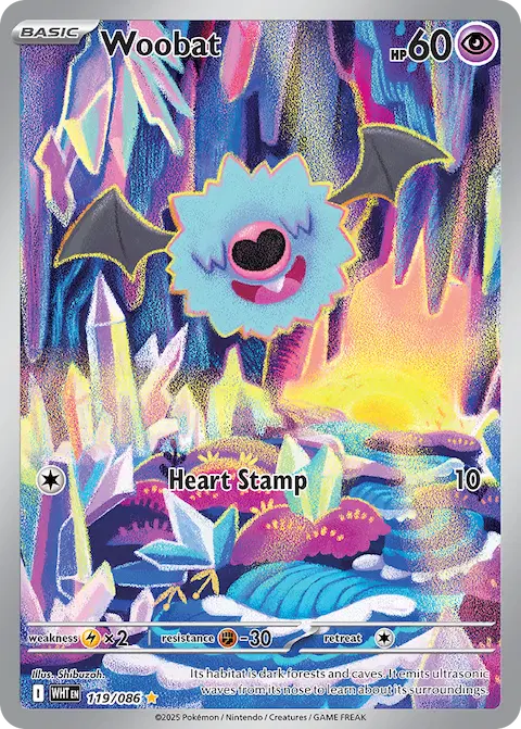 Woobat, White Flare 119/086