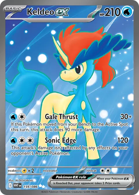 Keldeo ex, White Flare 159/086