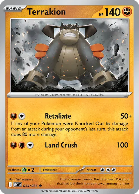 Terrakion, White Flare 054/086