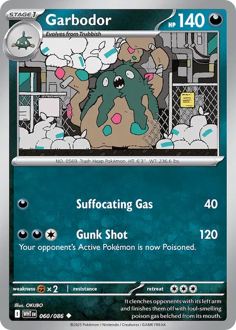 Garbodor, White Flare 060/086