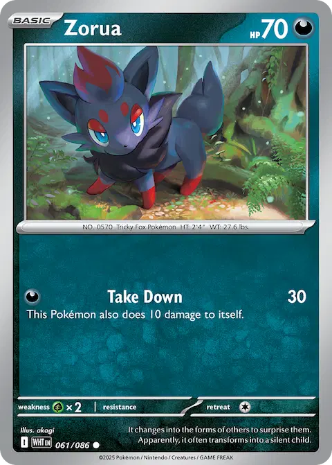 Zorua, White Flare 061/086