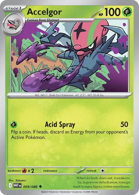 Accelgor, White Flare 009/086