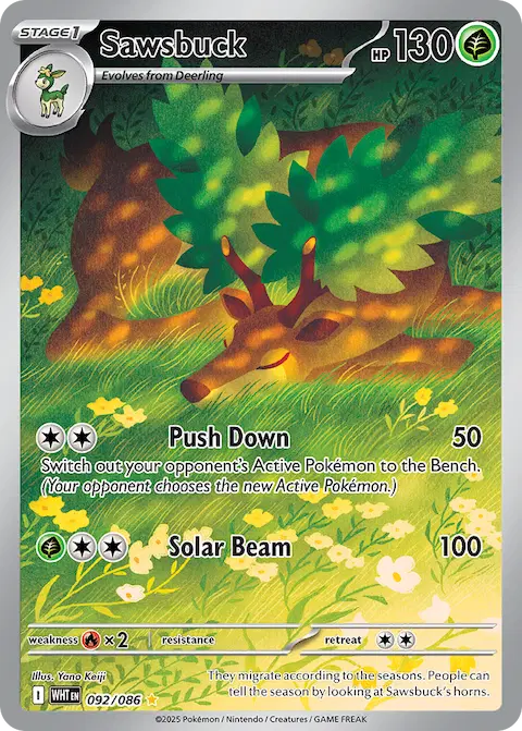 Sawsbuck, White Flare 092/086