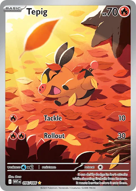 Tepig, White Flare 096/086