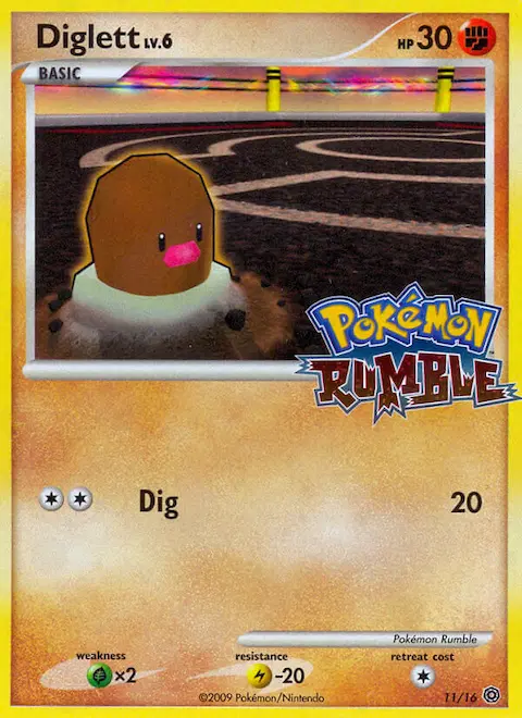 Diglett, Pokémon Rumble 11/16