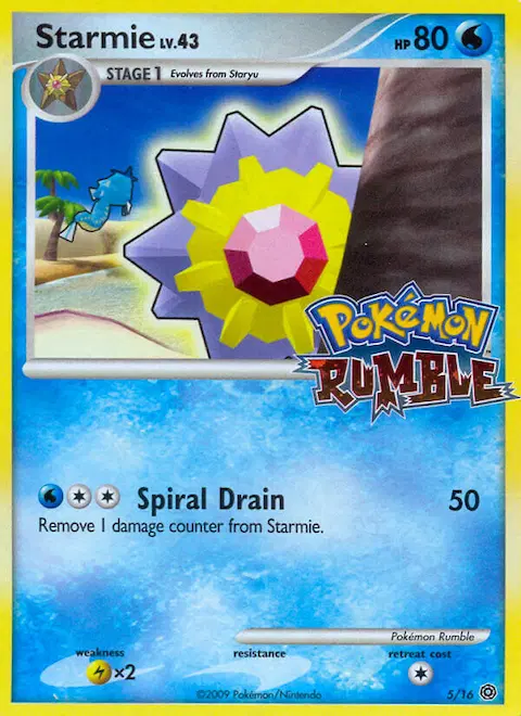 Starmie, Pokémon Rumble 5/16