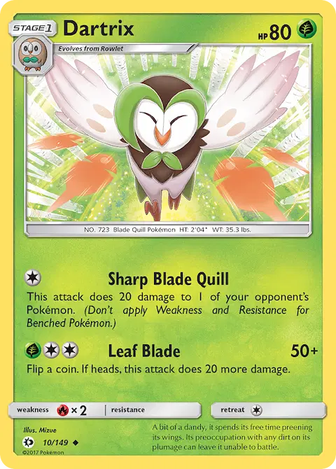 Dartrix, Sun & Moon 10/149
