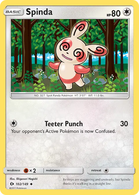 Spinda, Sun & Moon 102/149