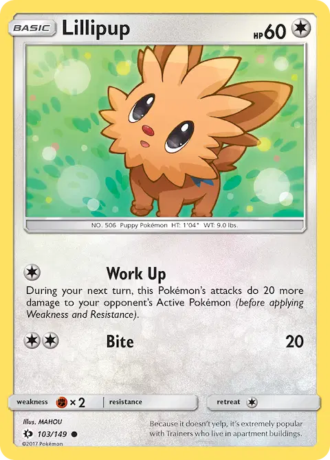 Lillipup, Sun & Moon 103/149