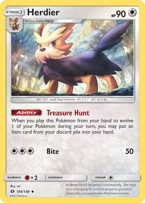 Herdier, Sun & Moon 104/149
