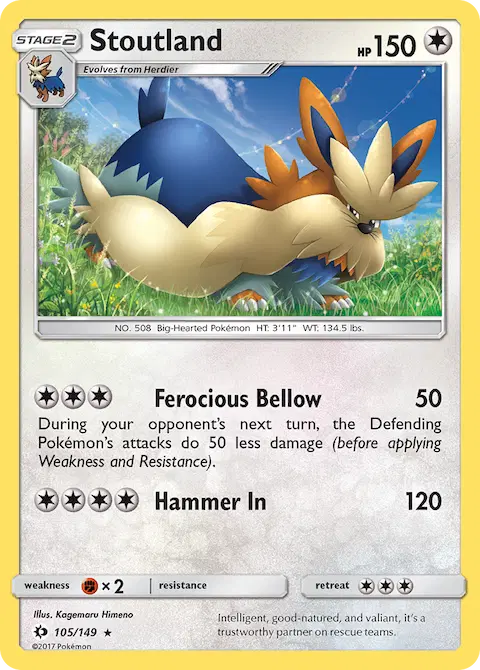 Stoutland, Sun & Moon 105/149