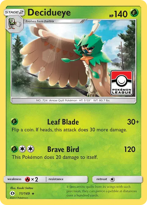Decidueye, Sun & Moon 11/149