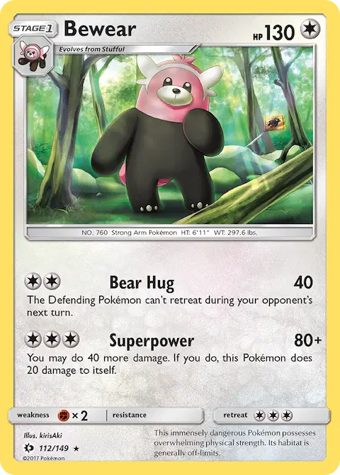 Bewear, Sun & Moon 112/149