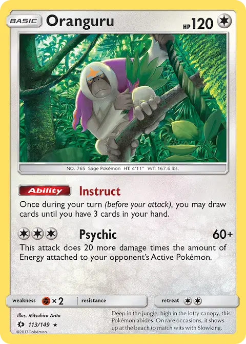 Oranguru, Sun & Moon 113/149