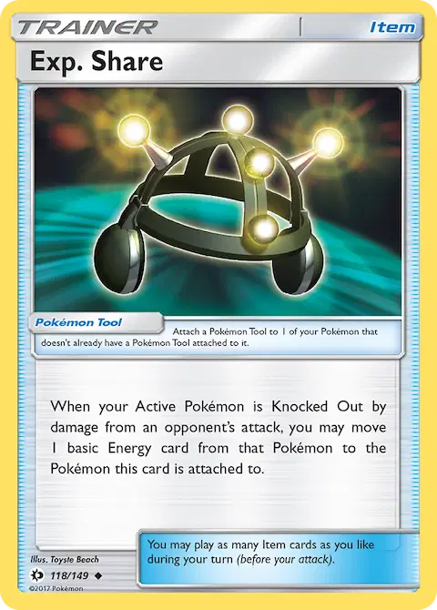 Exp. Share, Sun & Moon 118/149